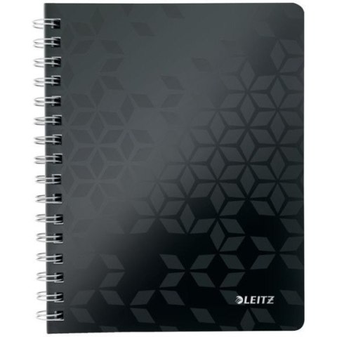 Kołonotatnik w kratkę A5 PP Leitz WOW, czarny 46410095 Kołonotatnik w kratkę A5 PP Leitz WOW, czarny 46410095