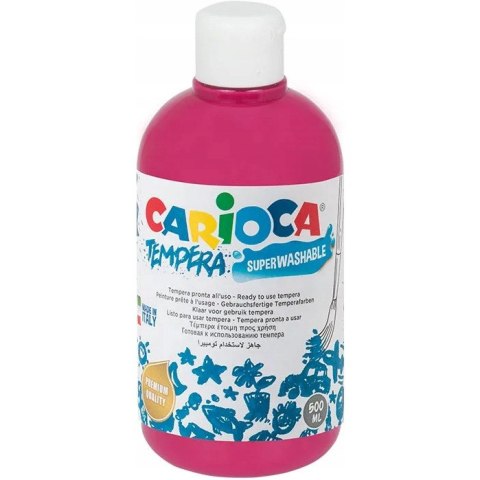Farba TEMPERA ciemno różowa CARIOCA 500ml 40427/04 Farba TEMPERA ciemno różowa CARIOCA 500ml 40427/04