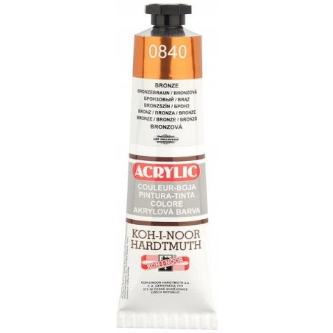 Farba acrylowa 162706 brązowa 40ml. KOH-I-NOOR Farba acrylowa 162706 brązowa 40ml. KOH-I-NOOR