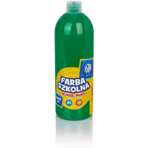 Farba szkolna Astra 1000 ml - zielona jasna 301217051 ASTRA Farba szkolna Astra 1000 ml - zielona jasna 301217051 ASTRA