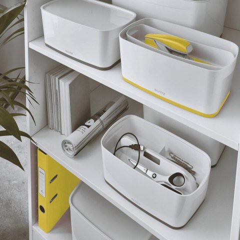 MyBox mały z pokrywką, biało-żółty LEITZ 52291016 MyBox mały z pokrywką, biało-żółty LEITZ 52291016