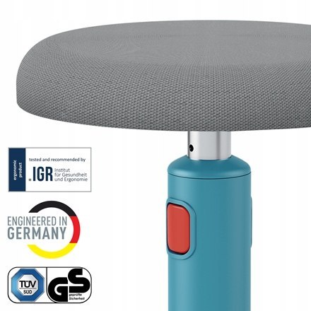 Ergonomiczny stołek Leitz Ergo Cosy niebieski 65180061 Ergonomiczny stołek Leitz Ergo Cosy niebieski 65180061
