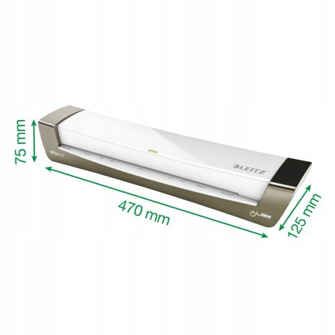 Laminator iLam OFFICE A3 230V srebrny 72530084 LEITZ Laminator iLam OFFICE A3 230V srebrny 72530084 LEITZ