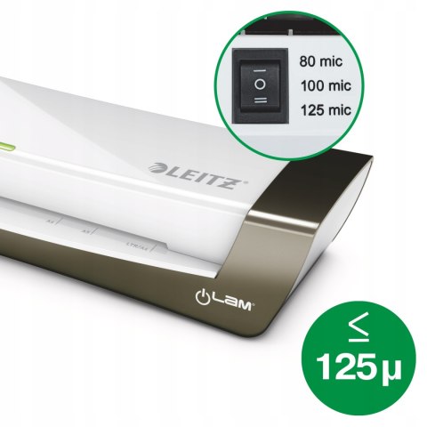 Laminator iLam OFFICE A4 230V srebrny 72510084 LEITZ Laminator iLam OFFICE A4 230V srebrny 72510084 LEITZ