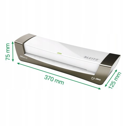 Laminator iLam OFFICE A4 230V srebrny 72510084 LEITZ Laminator iLam OFFICE A4 230V srebrny 72510084 LEITZ