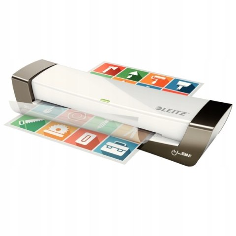 Laminator iLam OFFICE A4 230V srebrny 72510084 LEITZ Laminator iLam OFFICE A4 230V srebrny 72510084 LEITZ