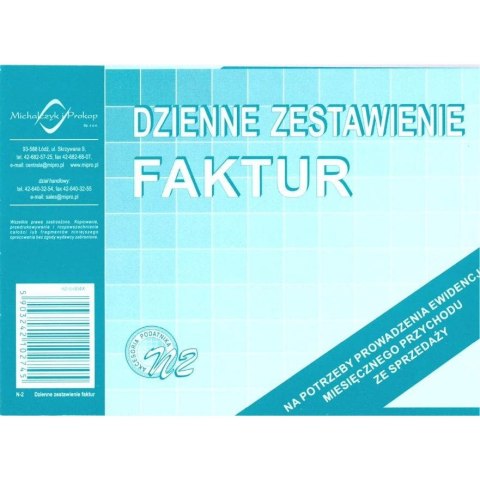 N02 Dziennik zestawienia faktur A6 Michalczyk i Prokop N02 Dziennik zestawienia faktur A6 Michalczyk i Prokop