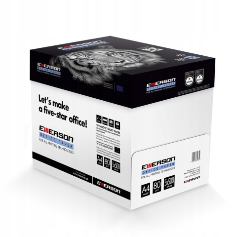 Papier ksero A4 80g EMERSON TIGER (5ryz) klasa białości C Papier ksero A4 80g EMERSON TIGER (5ryz) klasa białości C