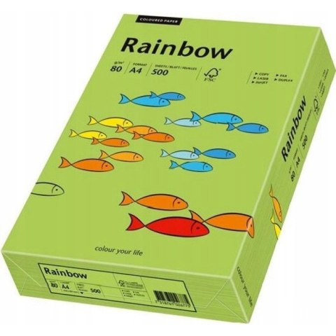 Papier ksero A4 80g RAINBOW R76 zielony 88042651 Papier ksero A4 80g RAINBOW R76 zielony 88042651