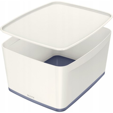 Pojemnik MyBOX duży z pokrywką 18L biało-szary LEITZ 52161001 318 x 198 x 385 Pojemnik MyBOX duży z pokrywką 18L biało-szary LEITZ 52161001 318 x 198 x 385