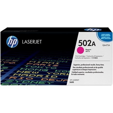 Toner HP 502A (Q6473A) purpurowy 4000str 3600 Toner HP 502A (Q6473A) purpurowy 4000str 3600