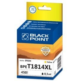 Tusz BLACK POINT (BPET1814XL) żółty 620str zamiennik EPSON (18XL/C13T18144010) Tusz BLACK POINT (BPET1814XL) żółty 620str zamiennik EPSON (18XL/C13T18144010)