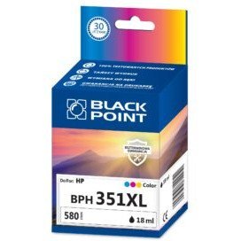 Tusz BLACK POINT (BPH351XL) kolor 580str zamiennik HP (351XL/CB338EE) C280/5280/4260/6410/5780 Tusz BLACK POINT (BPH351XL) kolor 580str zamiennik HP (351XL/CB338EE) C280/5280/4260/6410/5780