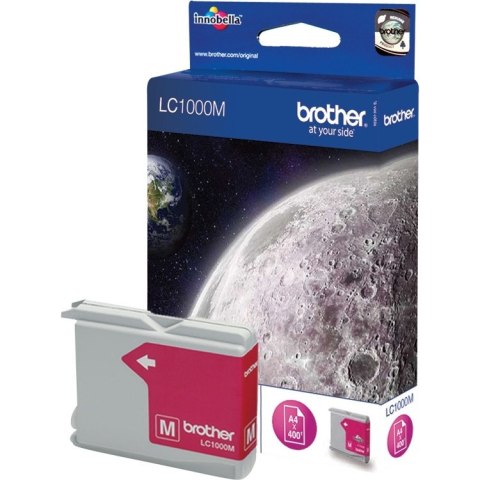 Tusz BROTHER (LC1000M) purpurowy 400str DCP330C/350/357/130C Tusz BROTHER (LC1000M) purpurowy 400str DCP330C/350/357/130C