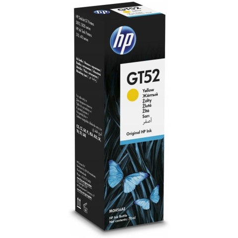 Tusz HP GT52 (M0H56AE) żółty 8000str/70ml Tusz HP GT52 (M0H56AE) żółty 8000str/70ml