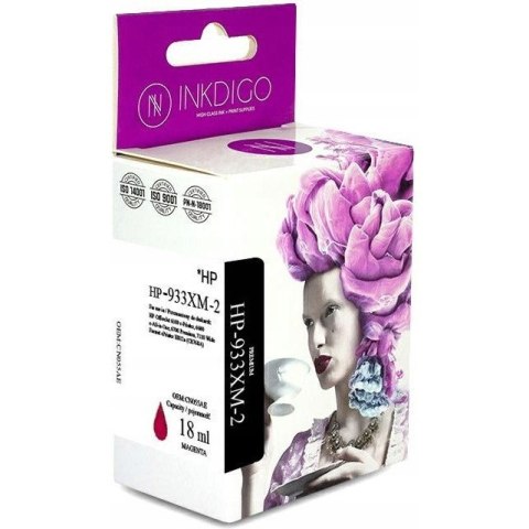 Tusz INKDIGO (HP-933XM-2) purpurowy 20ml zamiennik HP (933XL/CN055AE) Tusz INKDIGO (HP-933XM-2) purpurowy 20ml zamiennik HP (933XL/CN055AE)