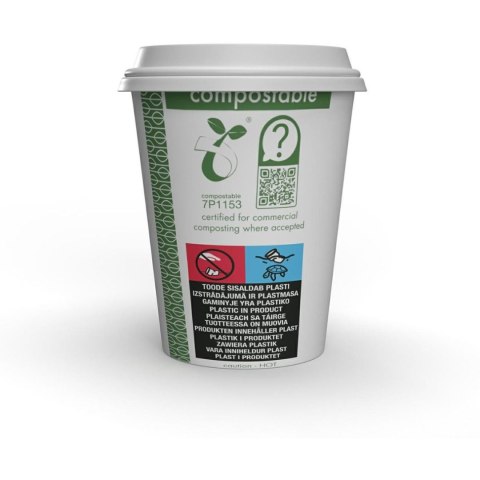Kubki papierowe Green Leaf 250ml 50 szt. 8oz 100% biodegradowalne LV-8-GR VEGWARE Kubki papierowe Green Leaf 250ml 50 szt. 8oz 100% biodegradowalne LV-8-GR VEGWARE