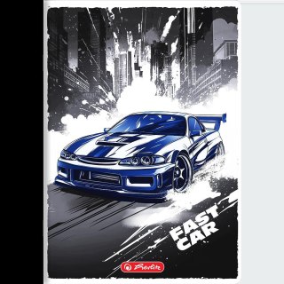 Zeszyt A5 32k kratka z marginesem FAST CAR 400196836 HERLITZ