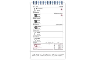 Kalendarz biurowy ZODIAK H6 stojący pionowy 118x193mm 2025 TELEGRAPH