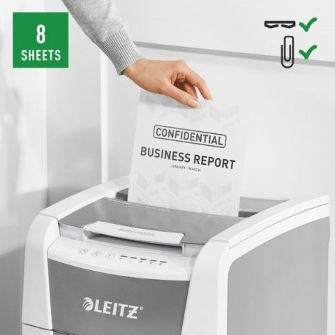 Niszczarka Leitz IQ AutoFeed 100, P4 100 kartek, kosz 34L80110000
