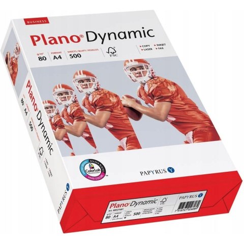 Papier ksero PLANO DYNAMIC A4 80g – wysoka białość 161 CIE, idealny do druku dwustronnego