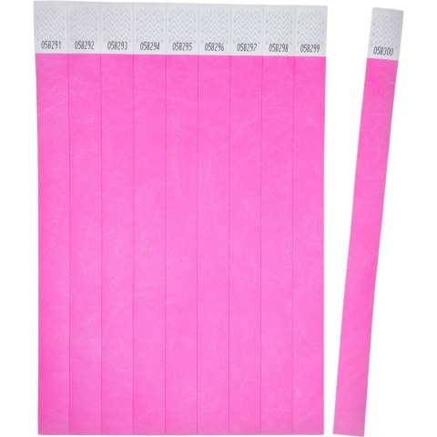 Opaski na rękę 256x19mm (50 arkuszy = 500 opasek) neonowe różowe TYVPK-50 AVERY Opaski na rękę 256x19mm (50 arkuszy = 500 opasek) neonowe różowe TYVPK-50 AVERY