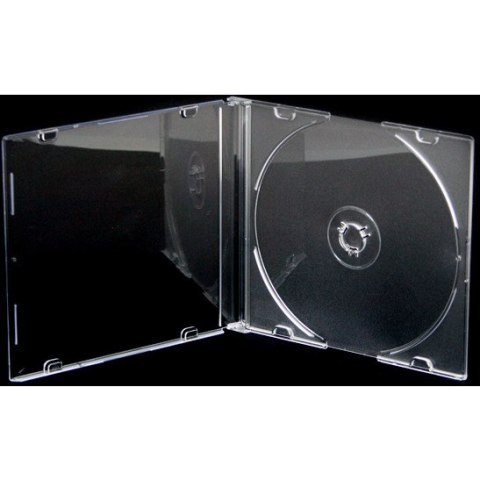 Pudełko na płytę CD slim 5,2mm przezroczysta taca NATUNA (56621) Pudełko na płytę CD slim 5,2mm przezroczysta taca NATUNA (56621)