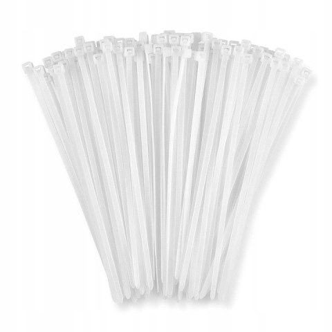 Opaska zaciskowa/opaska kablowa/zip/raps/trytytka 250x4,8mm (100szt) biała LEXTOOL (LXOP15)