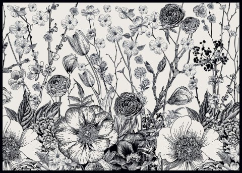 Puzzle 1000 Flowers 1 PUZ1000FLO1 INTERDRUK