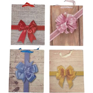 Torebka prezentowa 26x32x10cm A4 z kokardą ROZETTE