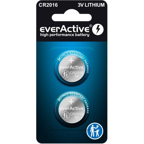 Bateria EVERACTIVE CR2016 litowa blister (2szt) Bateria EVERACTIVE CR2016 litowa blister (2szt)