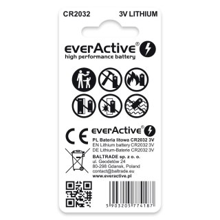 Bateria EVERACTIVE CR2032 litowa blister (2szt)