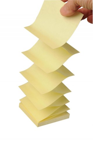 Bloczki ekologiczne samoprzylepne 76x76mm żółte R330-1B Z-Notes 6 bloczków po 100 kartek 009544113 3M