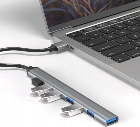 Hub USB-A BLOW 7xUSB 3.0 szary (86-070#)