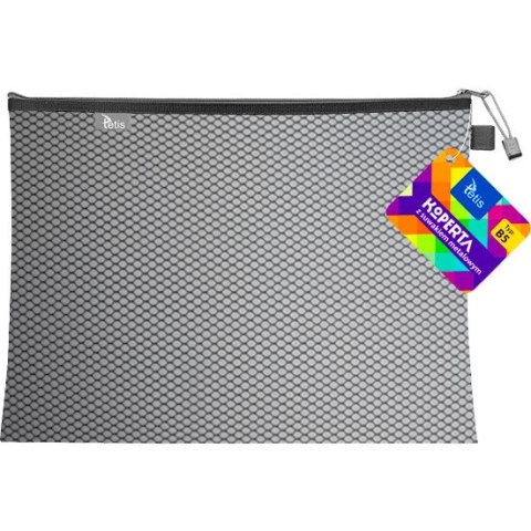 Koperta B5 z suwakiem metalowym CZARNA BT608-V TETIS Koperta B5 z suwakiem metalowym CZARNA BT608-V TETIS