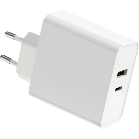 Ładowarka sieciowa 230V PLATINET 1xUSB-A + 1xUSB-C 87W biała (45768) Ładowarka sieciowa 230V PLATINET 1xUSB-A + 1xUSB-C 87W biała (45768)