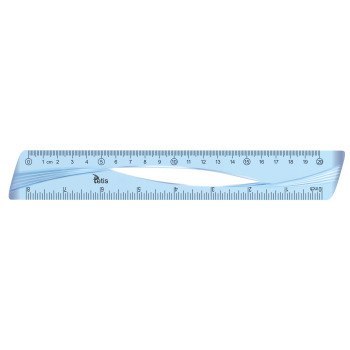 Linijka 20cm NIEBIESKA BL012-B TETIS Linijka 20cm NIEBIESKA BL012-B TETIS