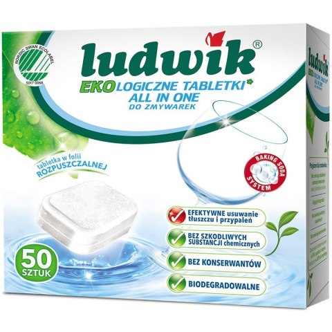 Tabletki do zmywarki eko (50 tabletek) ALL IN ONE LUDWIK 231653 Tabletki do zmywarki eko (50 tabletek) ALL IN ONE LUDWIK 231653