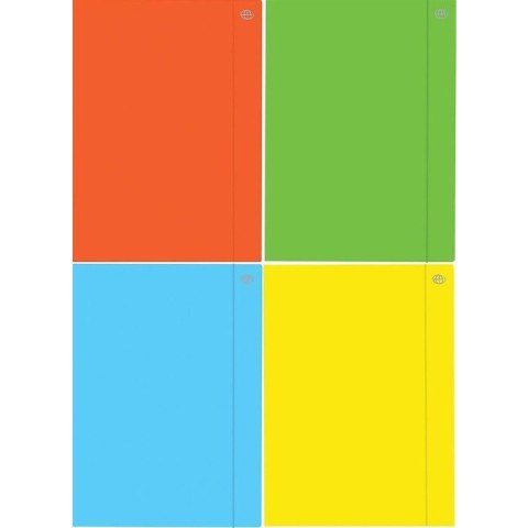 Teczka A5+ z gumką FLUO mix kol (10szt.) INTERDRUK Teczka A5+ z gumką FLUO mix kol (10szt.) INTERDRUK