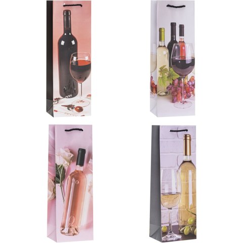 Torebka prezentowa 12x36x9cm Lux TBF-24011-BB ROZETTE Torebka prezentowa 12x36x9cm Lux TBF-24011-BB ROZETTE