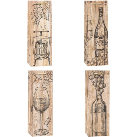 Torebka prezentowa 12x36x9cm Lux TBF-24047-BB ROZETTE Torebka prezentowa 12x36x9cm Lux TBF-24047-BB ROZETTE