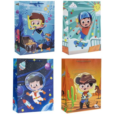 Torebka prezentowa 26x32x10cm TD-23060-HS-A4 ROZETTE Torebka prezentowa 26x32x10cm TD-23060-HS-A4 ROZETTE