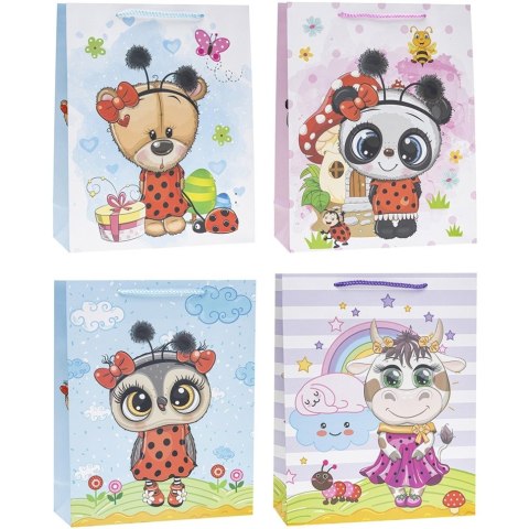 Torebka prezentowa 26x32x10cm TD-23118-A4 ROZETTE Torebka prezentowa 26x32x10cm TD-23118-A4 ROZETTE