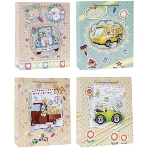 Torebka prezentowa 26x32x10cm TD-23167-3D-A4 ROZETTE Torebka prezentowa 26x32x10cm TD-23167-3D-A4 ROZETTE