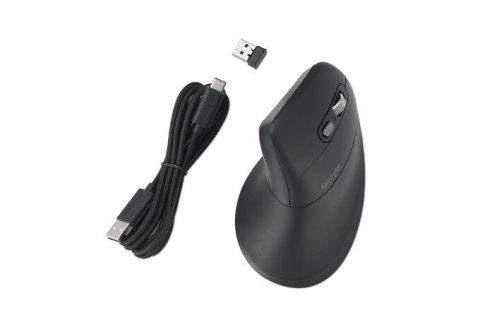 Bezprzewodowa mysz pionowa Pro Fit Ergo MY630 EQ z akumulatorem czarna K72482WW KENSINGTON Bezprzewodowa mysz pionowa Pro Fit Ergo MY630 EQ z akumulatorem czarna K72482WW KENSINGTON