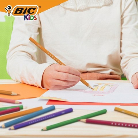 Kredki drewniane ECO SMOOTH 24 kolory 525787 BIC