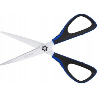 Nożyczki 20cm Easycut 300 soft grip niebieskie 326323 BERLINGO