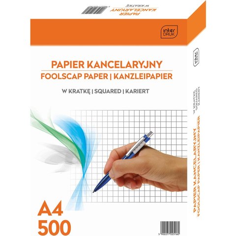 Papier kancelaryjny A4 kratka (500) INTERDRUK Papier kancelaryjny A4 kratka (500) INTERDRUK