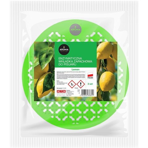 Wkładka zapachowa enzymatyczna do pisuaru Lemon (2szt.) AROMA PROFESSIONAL Wkładka zapachowa enzymatyczna do pisuaru Lemon (2szt.) AROMA PROFESSIONAL