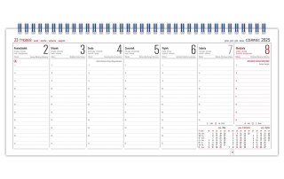 Kalendarz biurowy leżący MANAGER H3 320x150mm 2025 TELEGRAPH